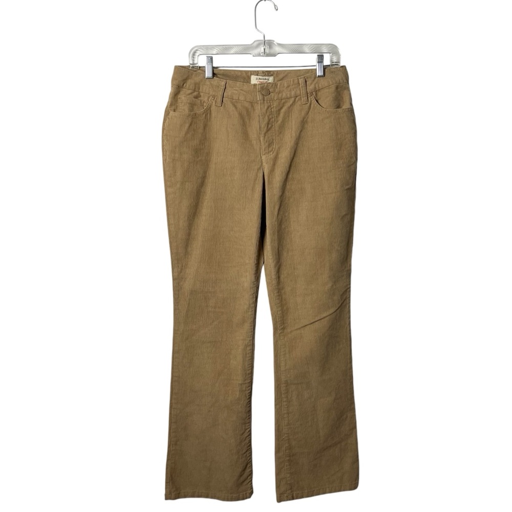 St.John's Bay Corduroy Boot Cut Women’s Pants Tan Size 10